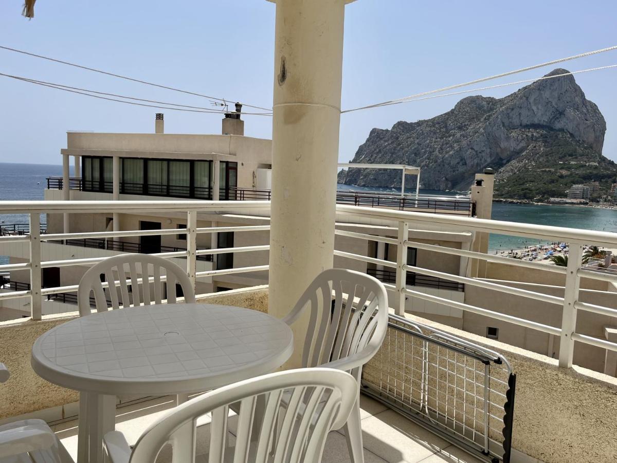 Primera Linea Con Piscina En Calpe Exterior foto