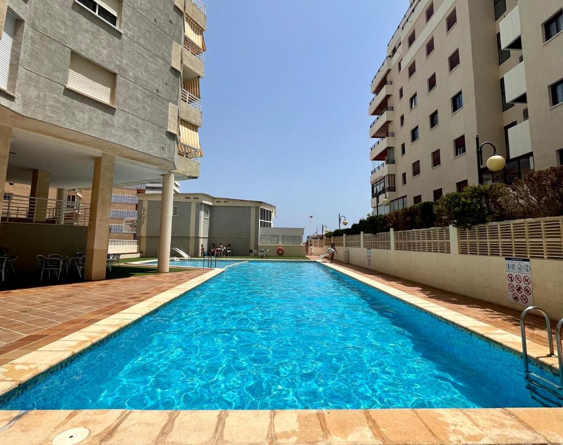Primera Linea Con Piscina En Calpe Exterior foto