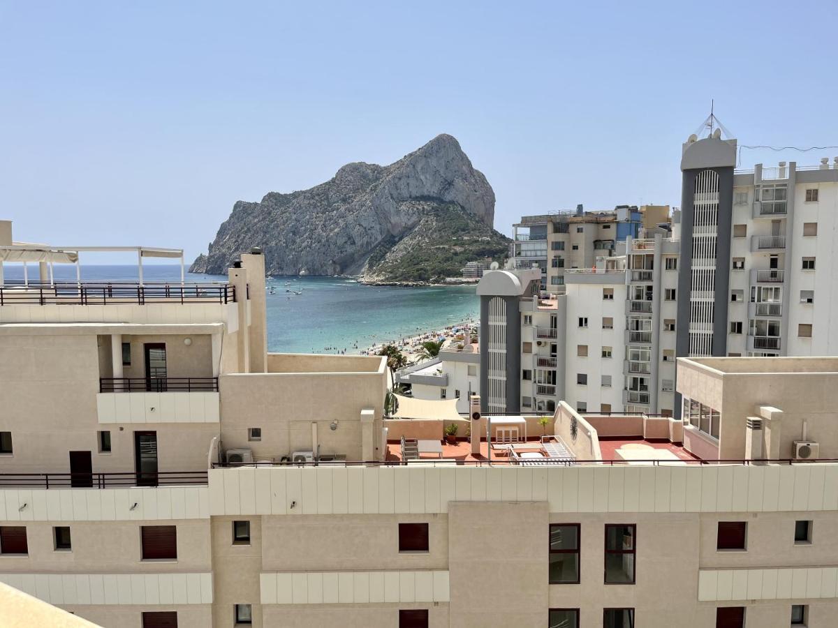 Primera Linea Con Piscina En Calpe Exterior foto
