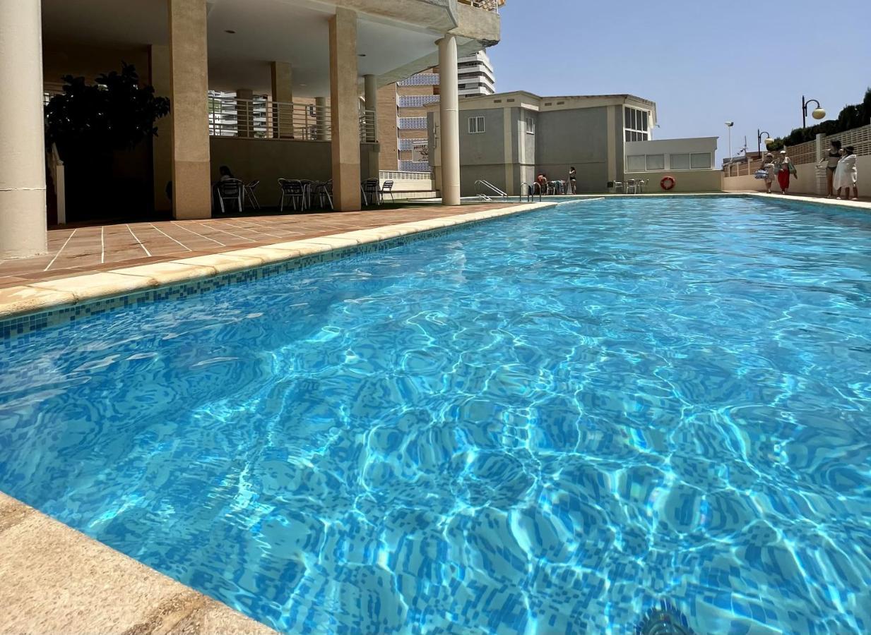 Primera Linea Con Piscina En Calpe Exterior foto